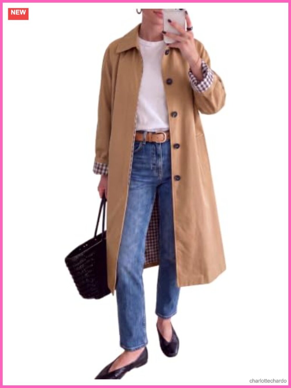 Lightweight Women's Trench Coat Single Breasted Long Knee-Length Overcoat
